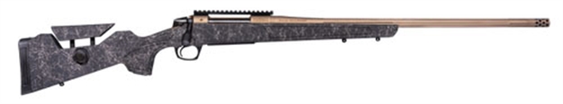 Picture of  Cva Cr3969f Cascade Long Range Hunter Full Size 7Mm Prc 24" Smoked Bronze Cerakote Steel Threaded Barrel, Black W/Smoked Bronze Web Synthetic Stock 043125139699