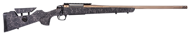 Picture of  Cva Cr3953f Cascade Long Range Hunter Full Size 308 Win 22" Smoked Bronze Cerakote Steel Threaded Barrel, Black W/Smoked Bronze Web Synthetic Stock