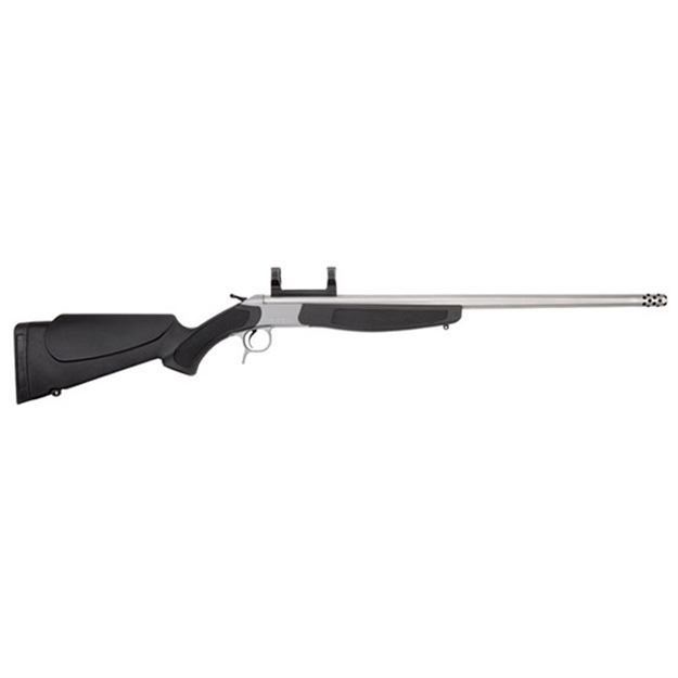 Picture of Cva Scout V2 Break Action Rifle, 450 Bushmaaster, 25" Bbl, Stainless Steel, Black Synthetic Stock, Muzzle Brake CR4830S 043125848300