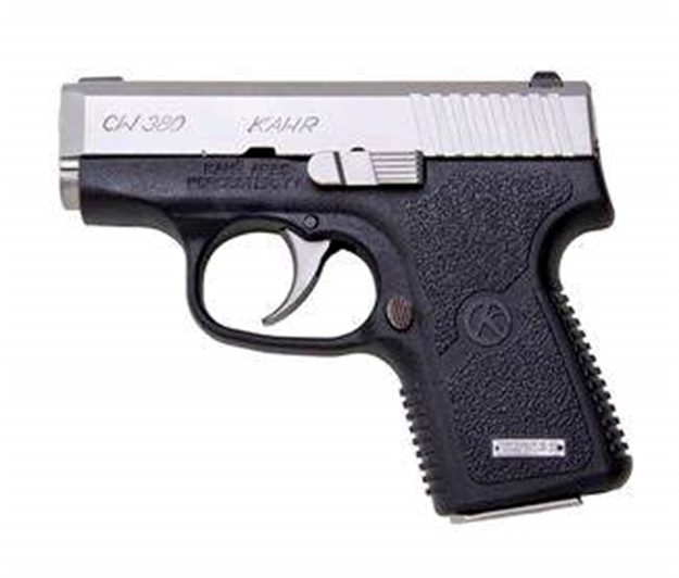 Picture of  Kahr Arms Cw3833 CW  380 Acp Caliber With 2.58" Barrel, 6+1 Capacity, Black Finish Frame, Serrated Matte Stainless Steel Slide & Textured Polymer Grip
