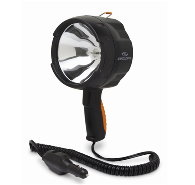 Picture of Cyclops Cychs140012v Spotlight 12V Direct 1400 Lumens White Halogen Black Polymer 450 Meters CYC-HS140012V 888151012505