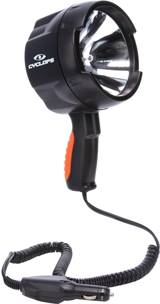 Picture of Cyclops Cychs140012v Spotlight 12V Direct 1400 Lumens White Halogen Black Polymer 450 Meters CYC-HS140012V 888151012505