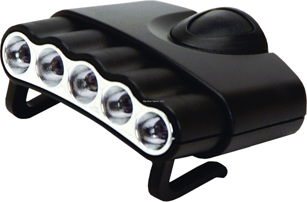 Picture of Cyclops Orion5 Hat Clip Light, 27 Lumen, 5 Led's. 2-Cr2032 Batteries Included CYC-HC5-W 813628074649