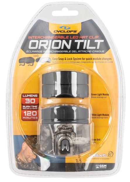 Picture of Cyclops Cychcdtwgn Orion Tilt 30 Lumens Green/White Led Bulb Camo Clip-On HCDTWGNXT 813628078449