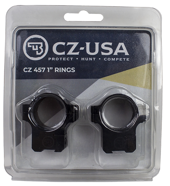 Picture of  Cz-Usa 40086 CZ Rings 457/455  Matte Black 1" Medium