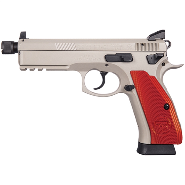 Picture of CZ 75 Sp-01 Tactical 9Mm 5.21 Red Alum Grips