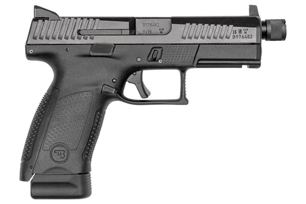 Picture of CZ P-10 Compact 9Mm Suppressor Ready Semi Auto Pistol Black With 15Rd Magazines - 91523