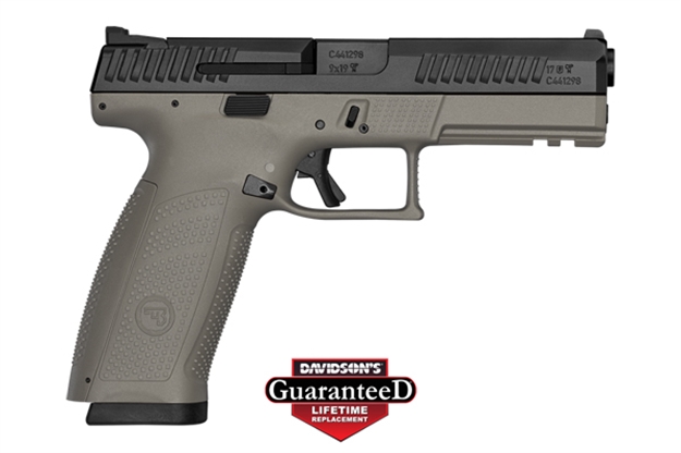 Picture of CZ P-10F 9Mm 4.5" Fde/Blk NS 10Rd