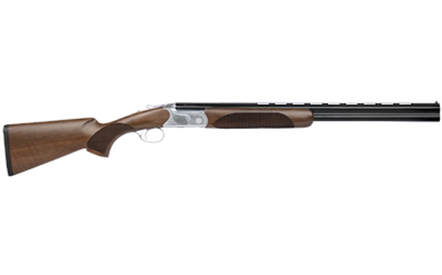 Picture of  Cz-Usa 06469 Redhead Premier Reduced Length 20 Gauge Compact 3" 2Rd 24" Gloss Black Chrome Barrel, Silver Satin Chrome Metal Finish, Turkish Walnut Stock Includes 5 Chokes