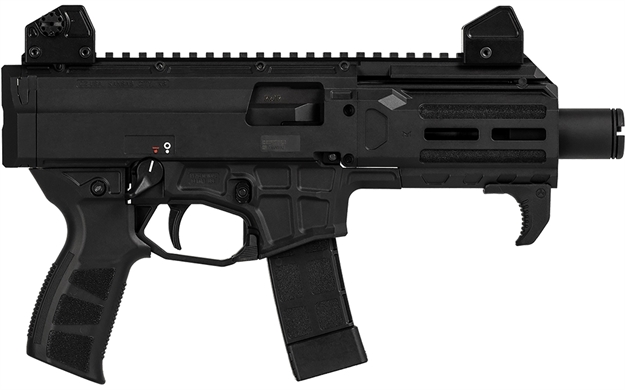 Picture of  Cz-Usa 91420 Scorpion 3+ Micro  9Mm Luger Caliber With 4.20" Threaded Barrel, 20+1 Capacity, Overall Black Finish & Polymer Receiver/Grip Right Hand