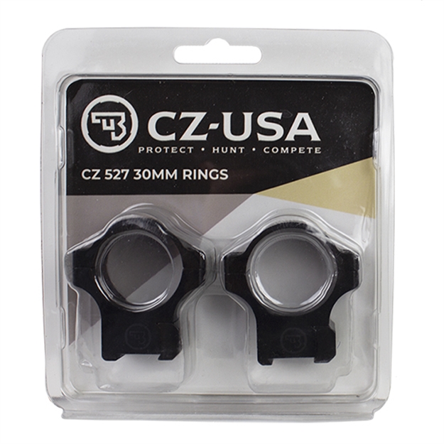 Picture of  Cz-Usa 40089 CZ Rings 527  Matte Black 30Mm Medium