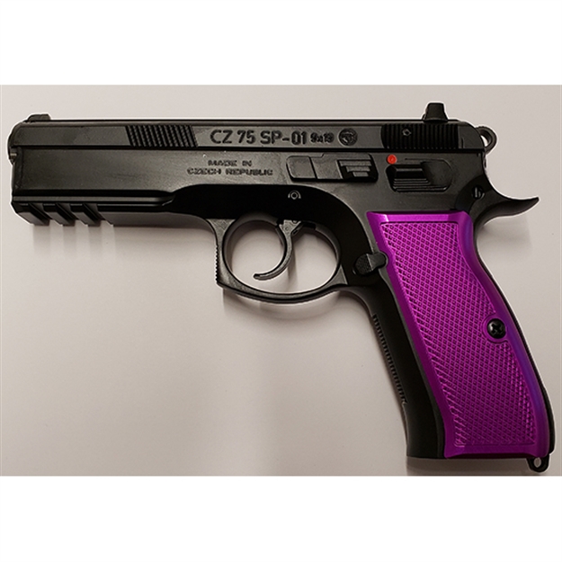 Picture of CZ Usa 75 Sp-01 9Mm Purple Alum Grips