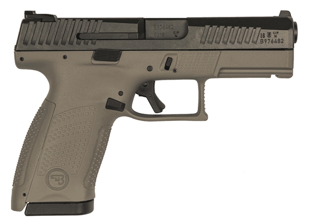 Picture of Cz-Usa Cz-Usa CZ P-10 Compact, 9Mm, 4.02" Barrel, Metal Night Sights, Rev Mag Catch, Flat Dark Earth, 15-Rd 89532