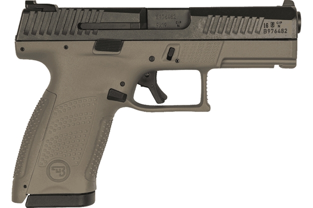 Picture of Cz-Usa P-10 C 9Mm FS 15-Shot Fde Frame Reversible Mag Catch << 89532