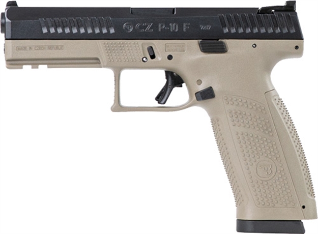 Picture of Cz-Usa P-10 F 9Mm FS 19-Shot Fde Frame Reversible Mag Catch << 89541