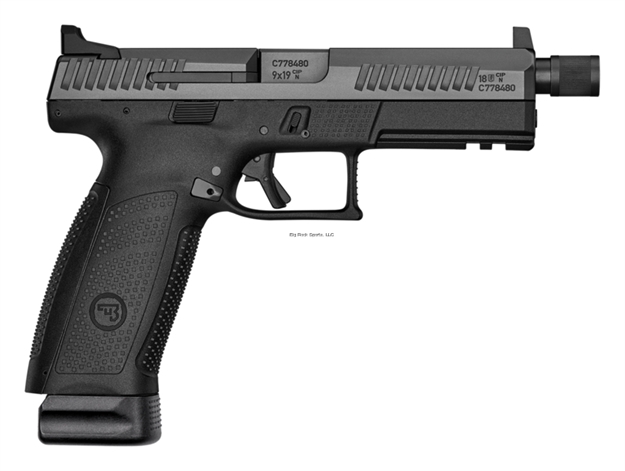 Picture of CZ Usa P-10 F 9Mm, Semi-Auto, Black, Surpressor Ready, Holographic Night Sights, 21 Rd, 4.5" Bbl, Striker Fire