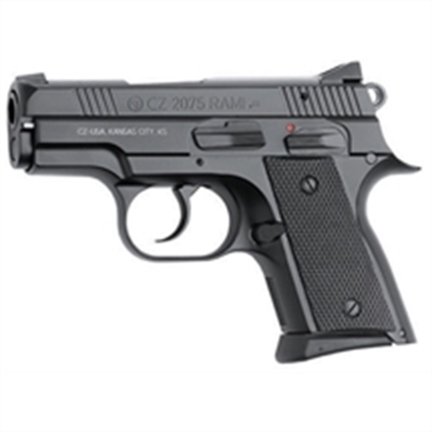 Picture of CZ Usa 2075 Rami Semi Auto Pistol 40 S&W, 3 In, Rubber Grp, 7+1/9+1 Rnd, Sub Compact Blk Frame, Sa/Da Trgr