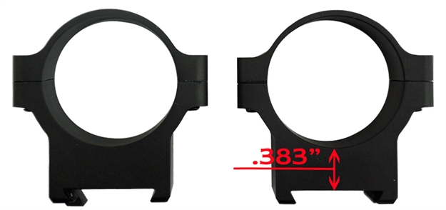 Picture of  Cz-Usa 40011 Scope Ring Set  Matte Black Aluminum 30Mm Tube Low Dovetail For Cz550/557