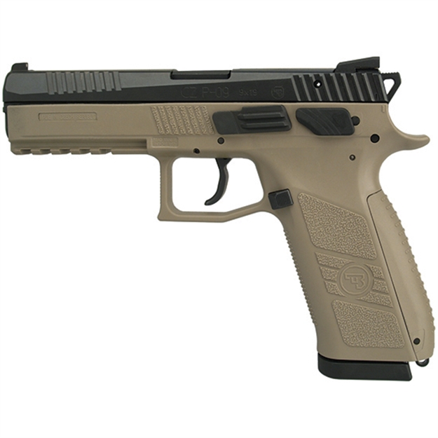 Picture of CZ Usa Po9 Fde 9Mm NS 19-Shot Flat Dark Earth Polymer Frame