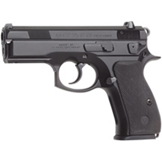Picture of CZ Usa P-06 Semi Auto Pistol 40 S&W, 3.88 In, Rubber Grp, 10+1 Rnd, Fixed Night, Compact Blk Frame, Sa/Da Trgr