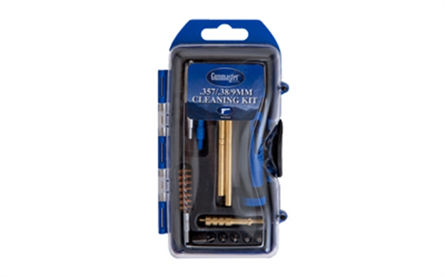 Picture of  Dac Technologies Gm9p Gunmaster Cleaning Kit 9Mm & 38 Cal Pistol/14 Pieces Black/Blue