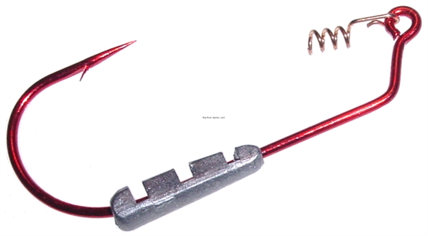 Picture of Daiichi Butt Dragger, Bleeding Bait, Back Weighted  D.O.A. Pinch Weight SZ 6/0 2Pk