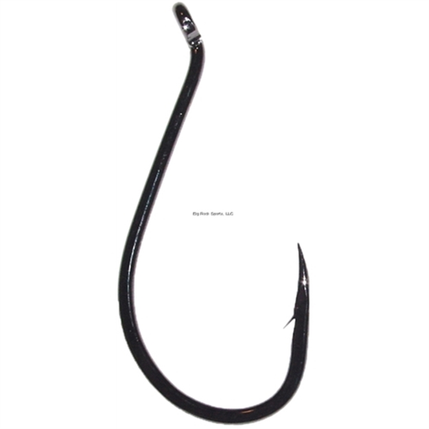 Picture of Daiichi Octopus Hook, Size 3/0, Standard Point, Wide Gap, Offset, UP Eye, Black Nickel, 6 Per Pack
