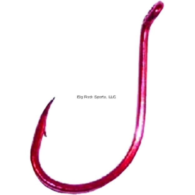 Picture of Daiichi TS Octopus Hook, Size 6, Standard Point, Wide Gap, Offset, UP Eye, Bleeding Bait Red, 11 Per Pack