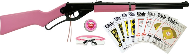 Picture of Daisy 1999 Pink Lever Action Carbine BB Shooting Fun Kit 4998K