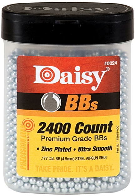 Picture of Daisy 24 Precisionmax Premium 177 Zinc Plated Steel 2400 Per Bottle 24BBS