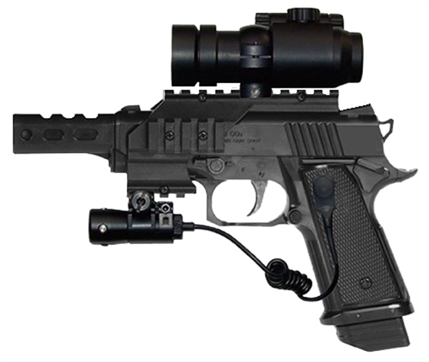 Picture of Daisy 5171 Powerline Pistol Kit 4 Piece .177 Black