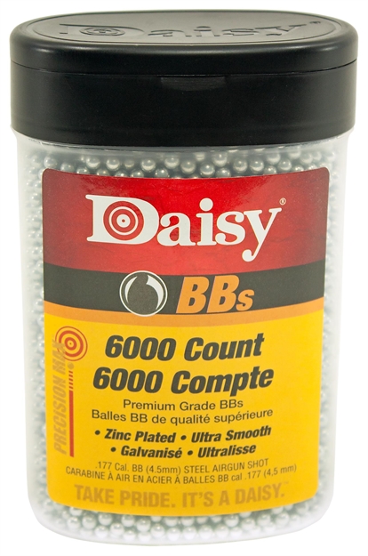 Picture of Daisy 980060444 Precisionmax Premium 177 Zinc-Plated Steel 6000/Bottle 039256200605 -