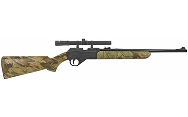Picture of Daisy Grizzly Youth Single Pump Rifle Mobu Camo W/Scope 350 Fps 994841-423 039256848418