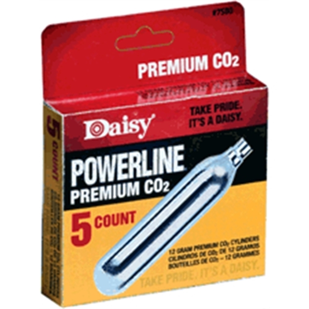 Picture of Daisy Co2 Cylinders 12-Grams 5-Cyl/Pack 12-Packs/Carton!! 7580