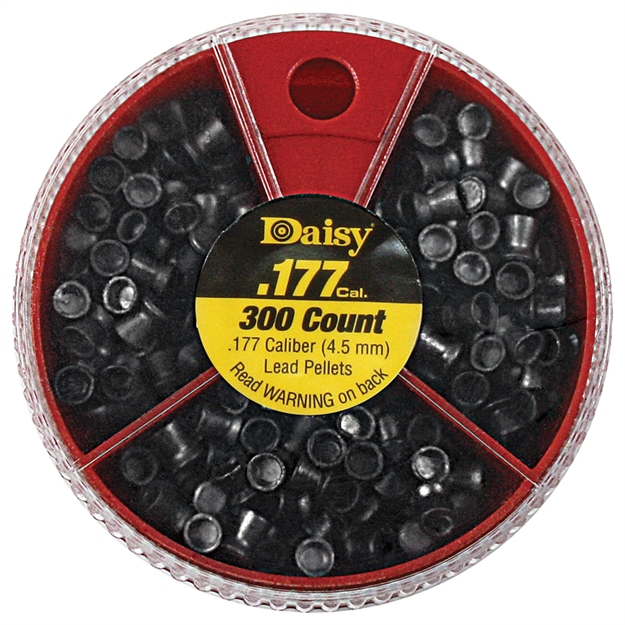 Picture of  Daisy 987781406 Dial-A-Pellet Premium 177 Lead Flat Nose Pointed Hollow Point 300/Tin