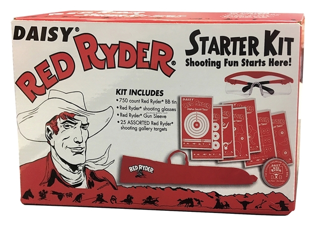 Picture of Daisy Red Ryder Starter Kit-Includes 750 CT Bb's-Shooting Glasses-Red Ryder Gun Sleeve-Shooting Gallery Targets 993163-304 039256031636