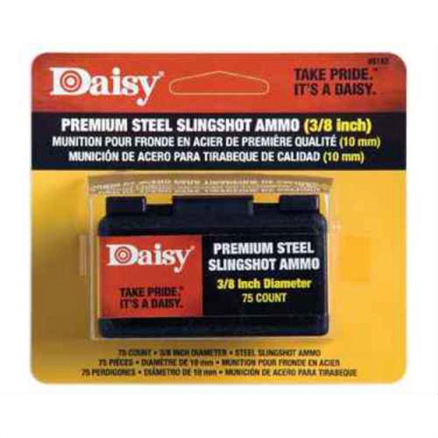 Picture of Daisy 3/8" Steel Slingshot Ammo Trapped Blister, 75 Count 039256281833