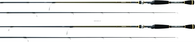 Picture of Daiwa Aird-X Graphite Spinning Rod, 5'6" Ul, 2Pc, Eva Handle, Fast 1-4Lb, 1/32-1/8Oz Lures