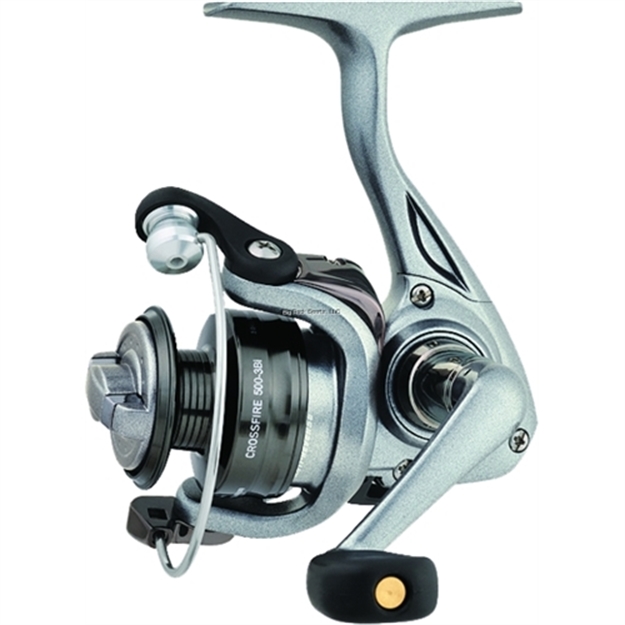 Picture of Daiwa Crossfire-3Bi Ultralight Spinning Reel, Ambi, 3Bb + 1Rb, 4.9:1 Ratio, Abs Alum Spool, Mono 2/240, 4/120, 6/80