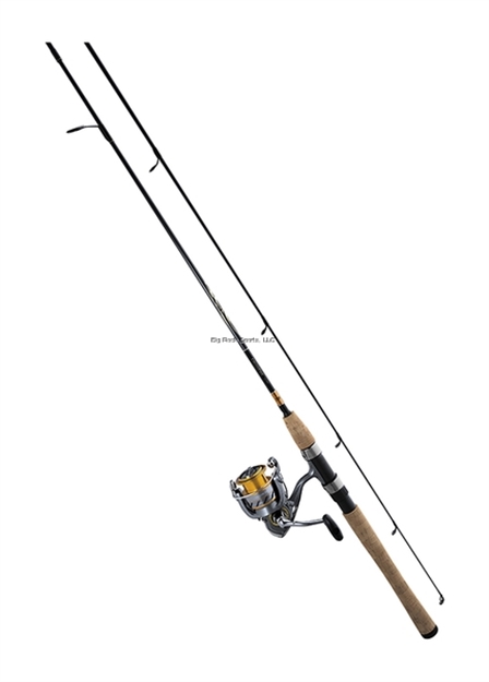 Picture of Daiwa Crossfire Pre-Mounted Spinning Combo, NO Line, 4Bb, Graphite Blank, 7' 2Pc Rod, Med Action, Cork Handle, 200Yds 10Lb