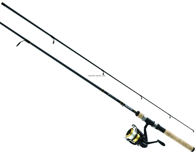 Picture of Daiwa D-Shock Pre-Mounted Spinning Combo With Line, 1Bb Reel W/ 8Lb Clear Line, 6', 2Pc Ml, Fast, Cork Handle, 3/16-1/2Oz Lures