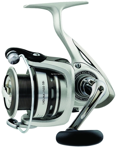 Picture of Daiwa Laguna-5Bi Ultralight Spinning Reel, Ambi, 5Bb + 1Rb, 4.9:1 Ratio, Abs Alum Spool, Mono 2/240, 4/120, 6/80