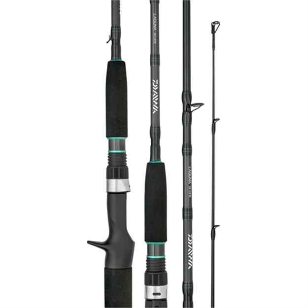 Picture of Daiwa Laguna Trigger Grip Cast Rod, 7', 1 Pc, Fast, Med Hvy, 1/4-1 OZ Lures, 10 LB - 20 LB Line, 8 Guides LAG701MHFB