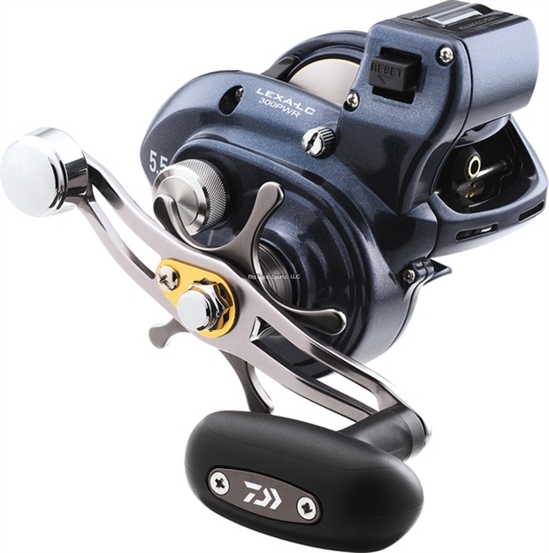 Picture of Daiwa Lexa 300 Linecounter Baitcasting Reel, 2Crbb+4Bb+1Rb, 6.3:1, Paddle Handle, Right Hand