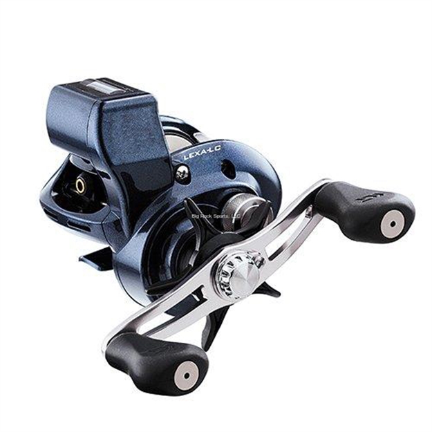 Picture of Daiwa Lexa Linecounter Baitcast Reel 400 Size, 5.5:1 Retrieve, With 300 YD Jbraid 30# Yellow