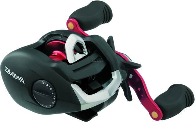 Picture of Daiwa Megaforce Ths Low Profile Baitcast Reel W/Twitchin' Bar, Lh, 6Bb + 1Rb, 7.3:1 Ratio, Alum Spool, Mono 12/150, 14/125