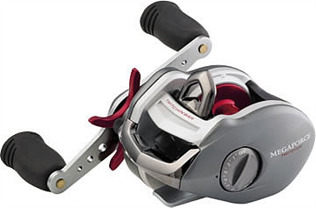 Picture of Daiwa Megaforce Ths Low Profile Baitcast Reel W/Twitchin' Bar, Rh, 6Bb + 1Rb, 7.3:1 Ratio, Alum Spool, Mono 12/150, 14/125