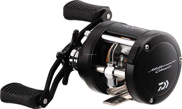 Picture of Daiwa Millionaire Classic Round Baitcast Reel, Rh,, 3Bb, 5.1:1 Ratio, 280 Yds 12Lb Mono, Black