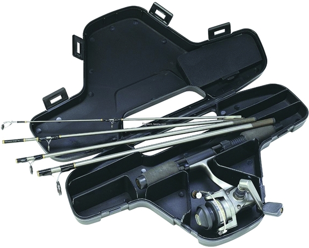 Picture of Daiwa Minispin Spinning Travel Combo, NO Line, 4.9:1, 185/2, 100/4, 60/6, 85/4, 5 PC 4' 6", UL Rod, Hard Case