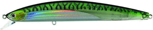 Picture of Daiwa Salt Pro Minnow, 6", 1 1/9 Oz, SZ 1 Hooks, Translucent Green Mack, Floating